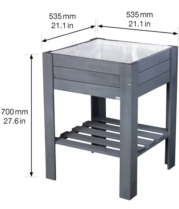 Wagner Hochbeet GreenBOX Light, Ca. B53,5/H70/T53,5 Cm 5 Wagner Hochbeet GreenBOX Light, Ca. B53,5/H70/T53,5 Cm – Bild 3