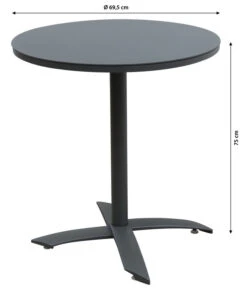 Dehner Klapptisch Riverside, Ca. Ø69,5/H75 Cm -Garten Werk Zone 6895411 WE BG 001 DehnerKlapptischRiversideRund