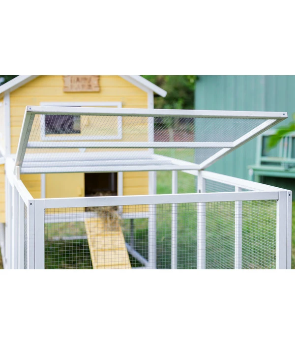 Dehner Hühnerstall Happy Farm Miami, Gelb, Ca. B337/H158,5/T145,8 Cm 9 Dehner Hühnerstall Happy Farm Miami, Gelb, Ca. B337/H158,5/T145,8 Cm – Bild 7