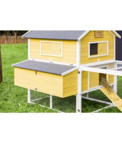 Dehner Hühnerstall Happy Farm Miami, Gelb, Ca. B337/H158,5/T145,8 Cm 19 Dehner Hühnerstall Happy Farm Miami, Gelb, Ca. B337/H158,5/T145,8 Cm -Garten Werk Zone 6897169 WE DE 003 DehnerMarkenqualitaetHuehnerstallMiami