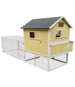 Dehner Hühnerstall Happy Farm Miami, Gelb, Ca. B337/H158,5/T145,8 Cm