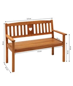Dehner Bank Heart 7 Dehner Bank Heart -Garten Werk Zone 6897763 WE BG 001 2SitzerBankHeart