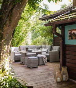 Dehner Geflechtlounge Bologna, 5-teilig 24 Dehner Geflechtlounge Bologna, 5-teilig -Garten Werk Zone 6903447 WE MO 001 LoungeBolognaNEU