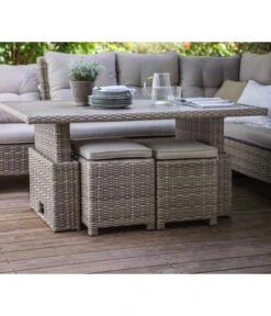 Dehner Geflechtlounge Bologna, 5-teilig 25 Dehner Geflechtlounge Bologna, 5-teilig -Garten Werk Zone 6903447 WE MO 002 LoungeBolognaNEU