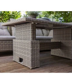 Dehner Geflechtlounge Bologna, 5-teilig 26 Dehner Geflechtlounge Bologna, 5-teilig -Garten Werk Zone 6903447 WE MO 003 LoungeBolognaNEU