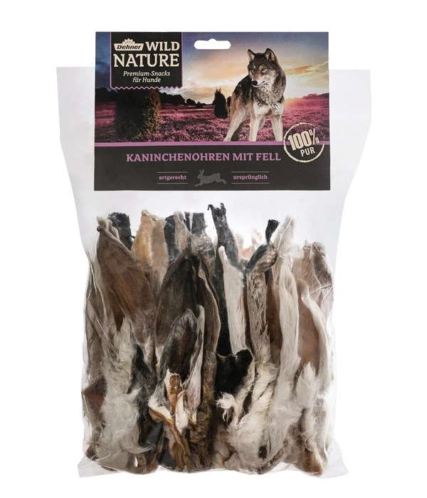 Dehner Wild Nature Hundesnack Kaninchenohren Mit Fell, 500 G 3 Dehner Wild Nature Hundesnack Kaninchenohren Mit Fell, 500 G
