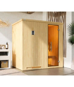 Weka Sauna Halmstad Mit Glastür 11 Weka Sauna Halmstad Mit Glastür -Garten Werk Zone 6914212 WE MO 001 WekaSaunaHalmstadmitGlastuer