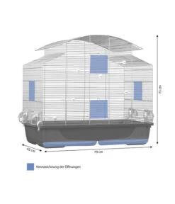 Dehner Lieblinge Vogelkäfig Phoenix 80, Ca. B79/H73/T45 Cm 9 Dehner Lieblinge Vogelkäfig Phoenix 80, Ca. B79/H73/T45 Cm -Garten Werk Zone 6917637 WE BG 001 DMQVHPhoenix80