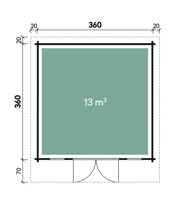 Wolff Finnhaus Gartenhaus Trondheim 44-B 5 Wolff Finnhaus Gartenhaus Trondheim 44-B – Bild 3