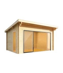 Wolff Finnhaus Gartenhaus Trondheim 70-F XL, Inkl. Schiebetür Links, Ca. B540/H256/T590 Cm