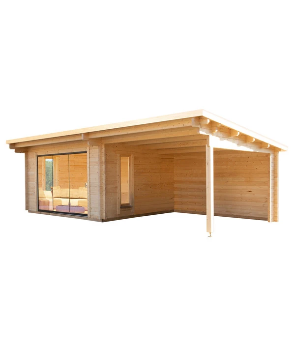 Wolff Finnhaus Gartenhaus Trondheim 70-D, Inkl. Lounge 400 Rechts, Ca. B960/H256/T390 Cm 3 Wolff Finnhaus Gartenhaus Trondheim 70-D, Inkl. Lounge 400 Rechts, Ca. B960/H256/T390 Cm