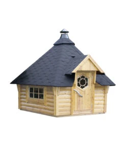 Wolff Finnhaus Gartenhaus Grillkota Basic 9, Ca. B426/H330/T376 Cm