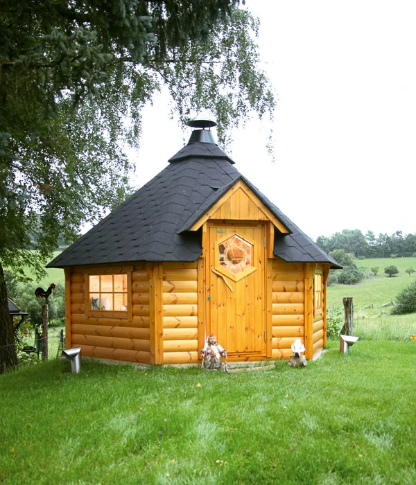 Wolff Finnhaus Gartenhaus Grillkota Basic 9, Ca. B426/H330/T376 Cm 4 Wolff Finnhaus Gartenhaus Grillkota Basic 9, Ca. B426/H330/T376 Cm – Bild 2