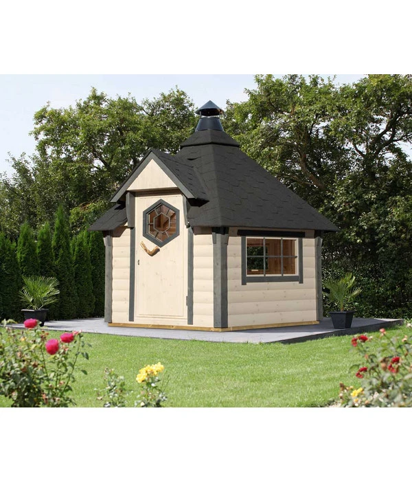 Wolff Finnhaus Grillkota Basic 6.7, Ca. B370/H320/T327 Cm 4 Wolff Finnhaus Grillkota Basic 6.7, Ca. B370/H320/T327 Cm – Bild 2