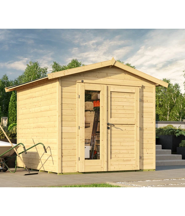 Weka Gartenhaus 224 A Gr. 2, Ca. B280/H230/T263 Cm 4 Weka Gartenhaus 224 A Gr. 2, Ca. B280/H230/T263 Cm – Bild 2