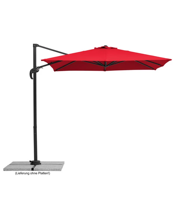 Schneider Ampelschirm Rhodos Junior, Quadratisch, Ca. B230/T230 Cm 3 Schneider Ampelschirm Rhodos Junior, Quadratisch, Ca. B230/T230 Cm