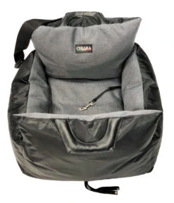 CHIARA® Hunde-Autotasche, Schwarz, Ca. B49/H37/T47 Cm