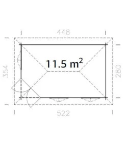 Palmako Pavillon Melanie, Ca. B522/H311/T354 Cm 7 Palmako Pavillon Melanie, Ca. B522/H311/T354 Cm -Garten Werk Zone 6976880 WE BG 001 PavillonMelanieNatur