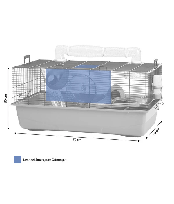SAVIC Nagerheim Sky Metro, Blau, Ca. B80/H50/T50 Cm 6 SAVIC Nagerheim Sky Metro, Blau, Ca. B80/H50/T50 Cm – Bild 4