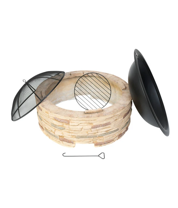 Westmann Feuerstelle, Ca. B90/H54/T90 Cm 5 Westmann Feuerstelle, Ca. B90/H54/T90 Cm – Bild 3