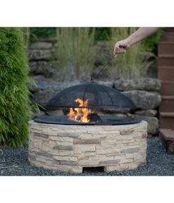 Westmann Feuerstelle, Ca. B90/H54/T90 Cm 15 Westmann Feuerstelle, Ca. B90/H54/T90 Cm -Garten Werk Zone 6992572 WE MO 003 FeuerschaleMGitter90cm